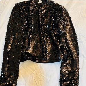 Black Sequin Women's shirt